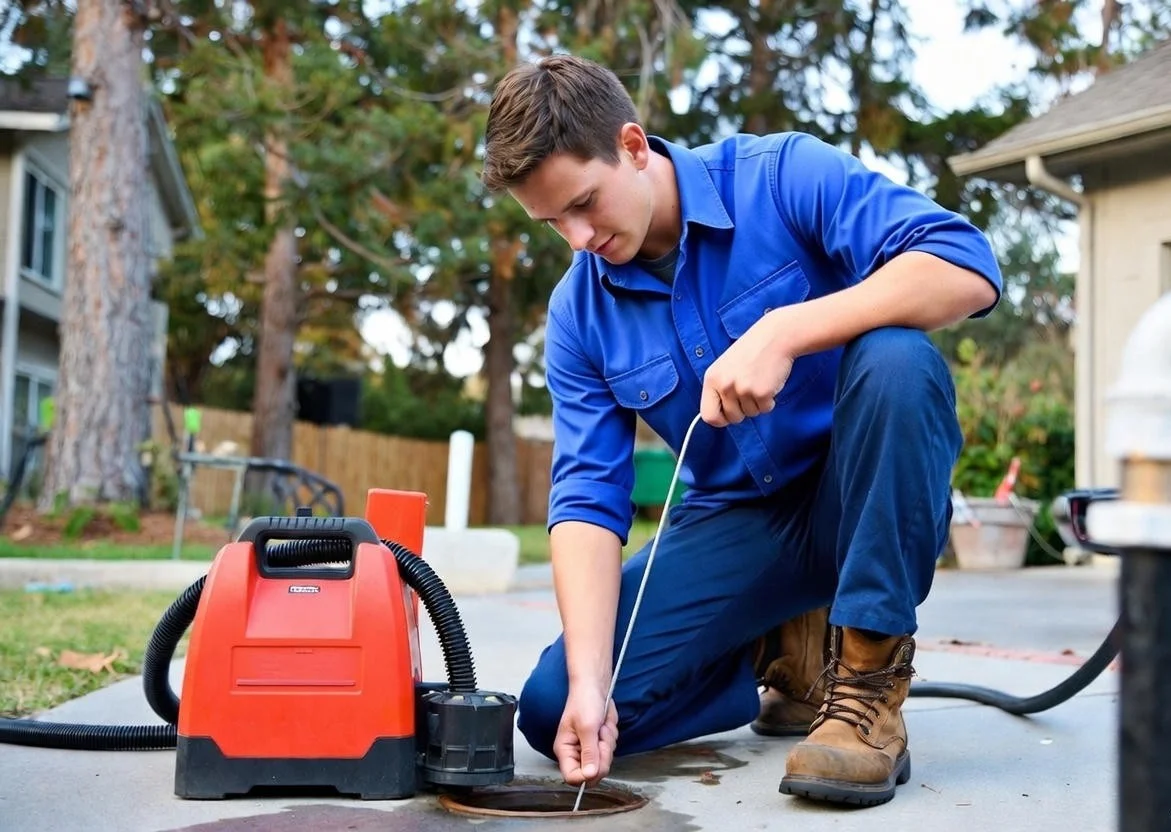 Professional drain cleaning and pipe inspection service