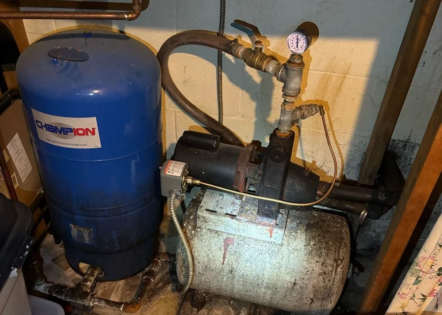 Well pump inspection and water pressure system service